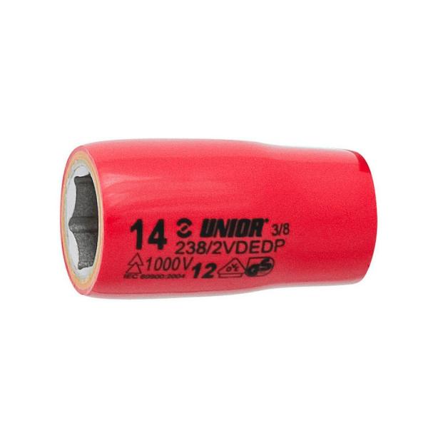 Вложка 6-стенна Unior 238/2 VDE DP - 1000 V, 3/8 inch, 12 mm