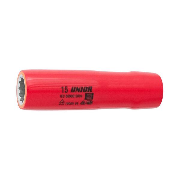 Удължена вложка 12-стенна Unior 190/2 L VDE - 1000 V, 1/2 inch, 19 mm