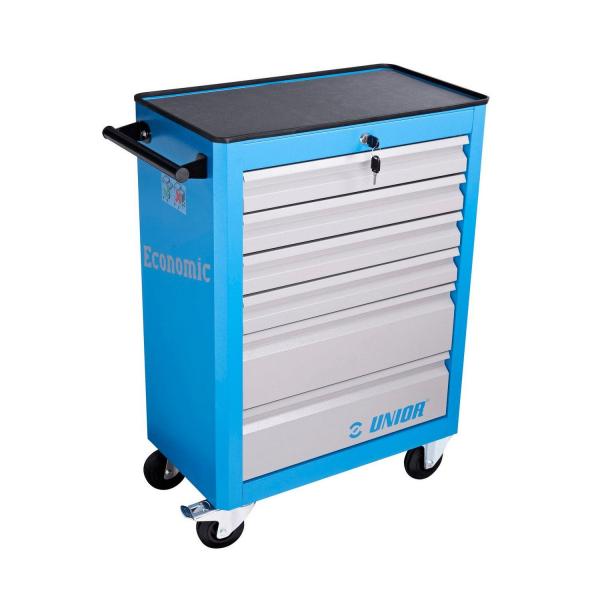 Количка за инструменти Unior 940 ECO – 700×355 мм, 6 чекмеджета