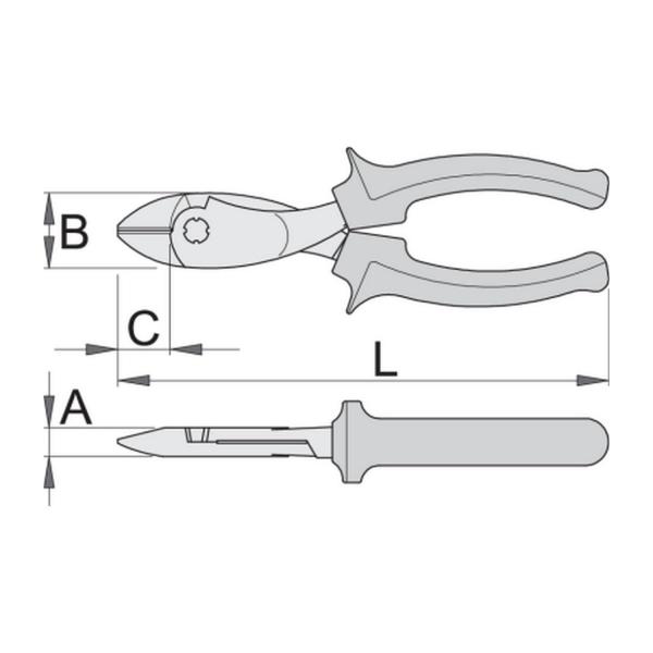 Усилени клещи резачки за височини Unior 466/1 BIH - 180 mm