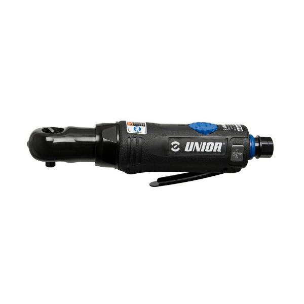 Пневматична тресчотка Unior 1522, 627565 - 1/4 inch, 200 об/мин, 41 Nm, 6.2 bar, 113 l/min, 1.8 m/s2, 79 dB, 0.5 kg