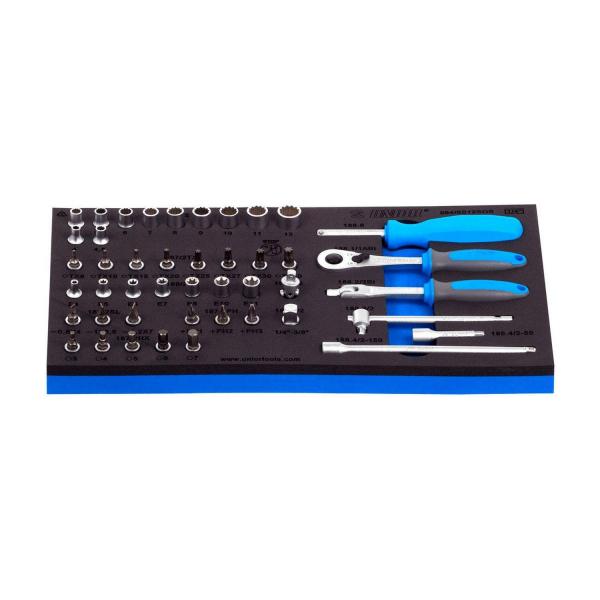 Комплект гедоре Unior 964/5 S 12 SOS - 1/4 inch, 45 бр.