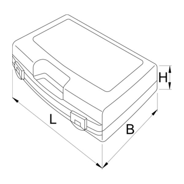 Пластмасова кутия за вложки Unior 981 PB 4, 619771 - 393x331x95 mm