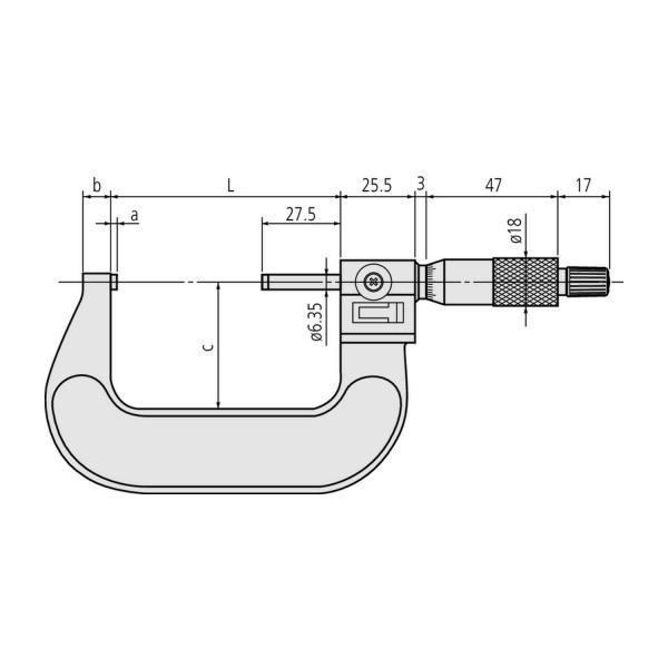 Цифров микрометър Mitutoyo 25-50 mm, 0.01 mm