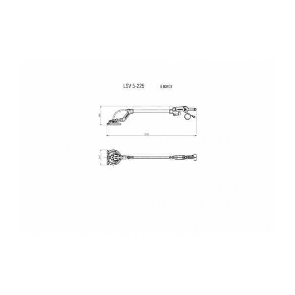 Шлайфмашина за стени и тавани Metabo LSV 5-225, 600103000 - 500 W, 225 mm