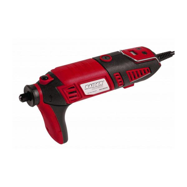 Права шлифовалка с жило и стойка Raider RD-MG09, 044107 - 170 W, 126 части