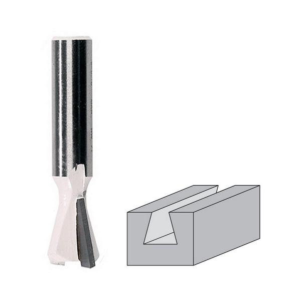Фрезер за дърво тип лястовича опашка без лагер Makita D-48072 - ф 12.7х13 mm, 14°, 45 mm, захват 8 mm 