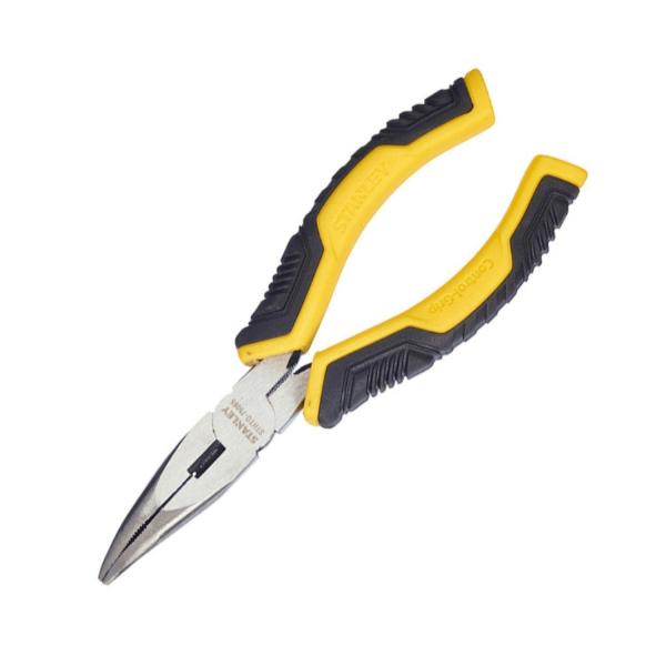 Островърхи извити телефонни клещи с изолация Stanley - 150 mm - STHT0-75066
