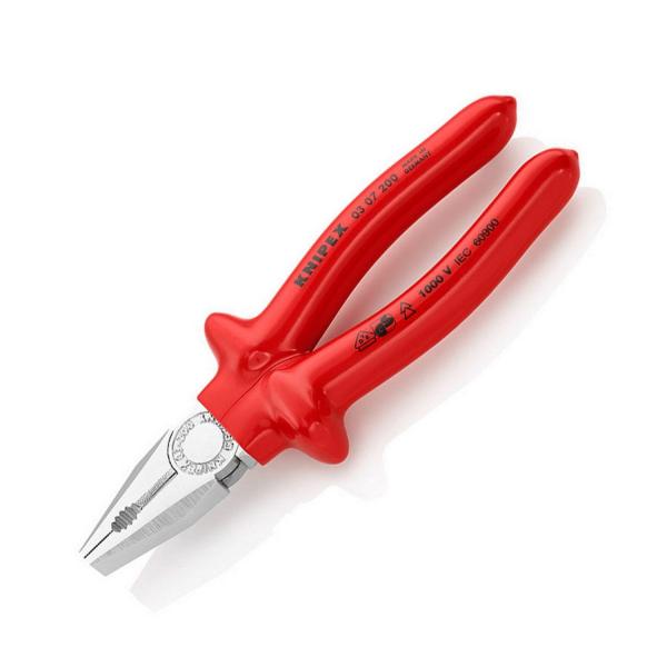 Комбинирани клещи с изолация Knipex 03 07 200 - 1000 V VDE, 200 mm, ф 2.5 mm