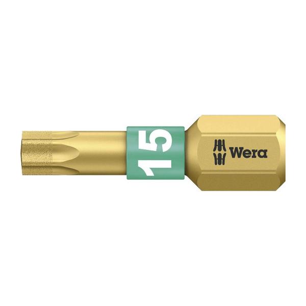 Накрайник бит TX Torx торсионен с покритие Wera 867/1 BDC - TX 15x25 mm, 1/4 inch