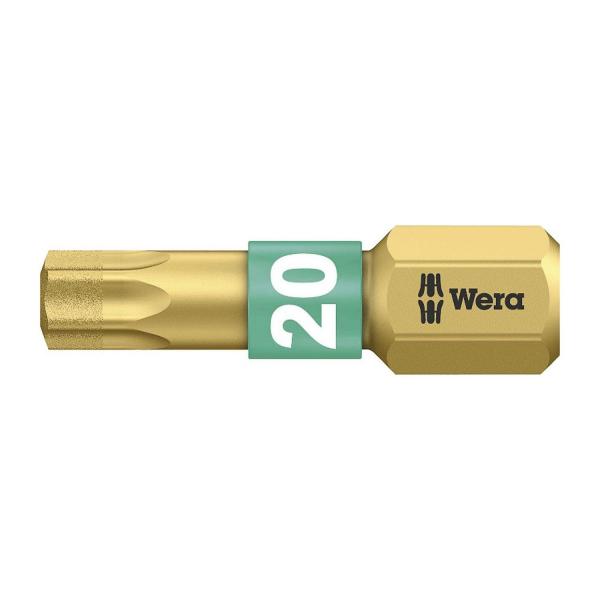 Накрайник бит TX Torx торсионен с покритие Wera 867/1 BDC - TX 20x25 mm, 1/4 inch