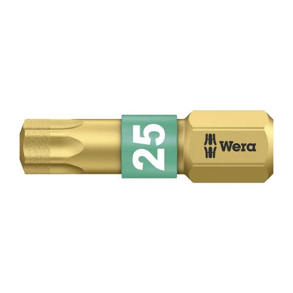 Накрайник бит TX Torx торсионен с покритие Wera 867/1 BDC - TX 25x25 mm, 1/4 inch