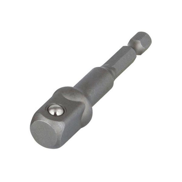 Адаптор за вложка към винтоверт квадрат - шестостен Wolfcraft - 1/4-1/2 inch, 72 mm