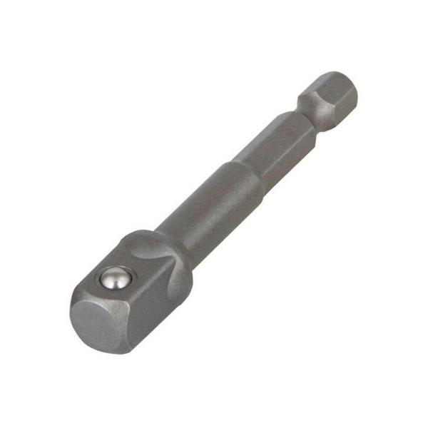 Адаптор за вложка към винтоверт квадрат - шестостен Wolfcraft - 1/4-3/8 inch, 65 mm