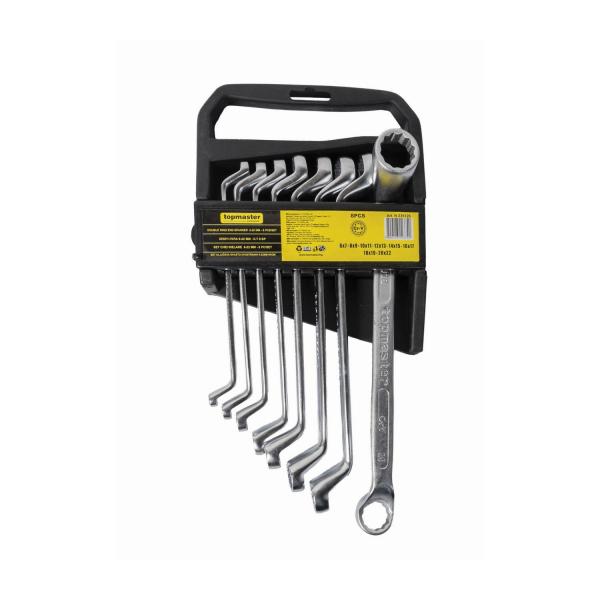 Комплект ключове лула Cold Stamped усилени Topmaster Pro - 6-22 mm, 8 бр
