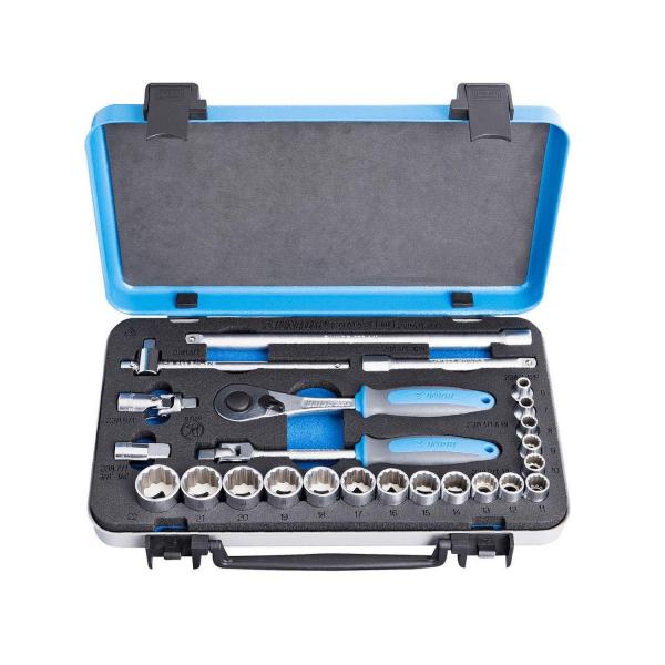 Комплект гедоре Unior 239 A 12p 24 - 3/8 inch, 6-22 mm, 24 бр.