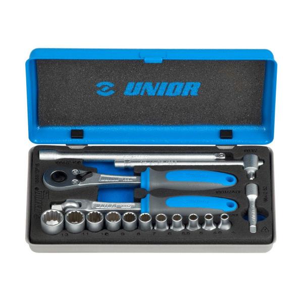 Комплект гедоре Unior 188 BI, 617118 - 1/4 inch, 4-13 mm, 16 бр. 