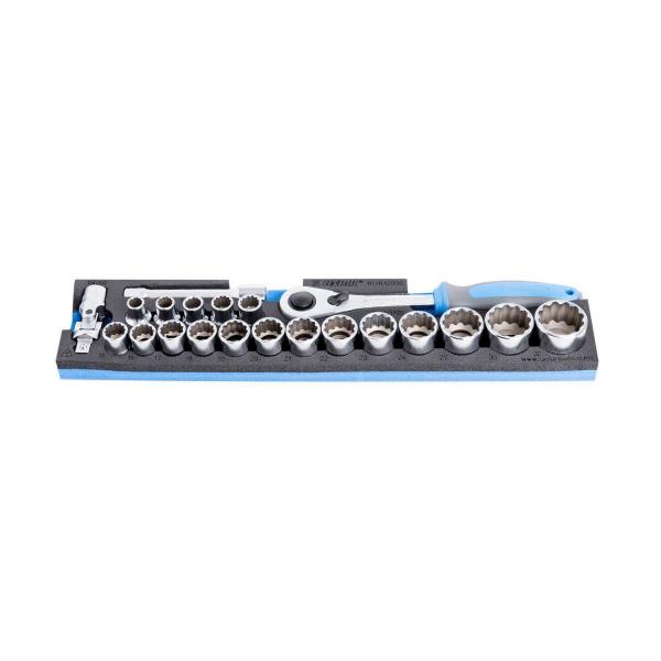 Комплект гедоре Unior 911 N 12P 21 - 1/2 inch, 21 бр.