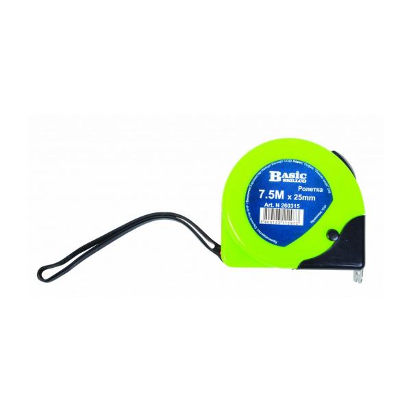 Пластмасова ролетка с двоен стоп Basic 260311 - 2 m, 13 mm
