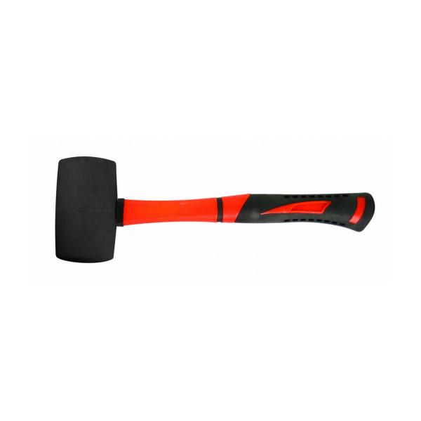 Гумен чук с дръжка TPR Gadget - 340 g, черен