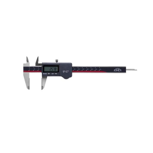 Дигитален шублер с карбидни челюсти KINEX IP 67, 150 mm, 0.01 mm