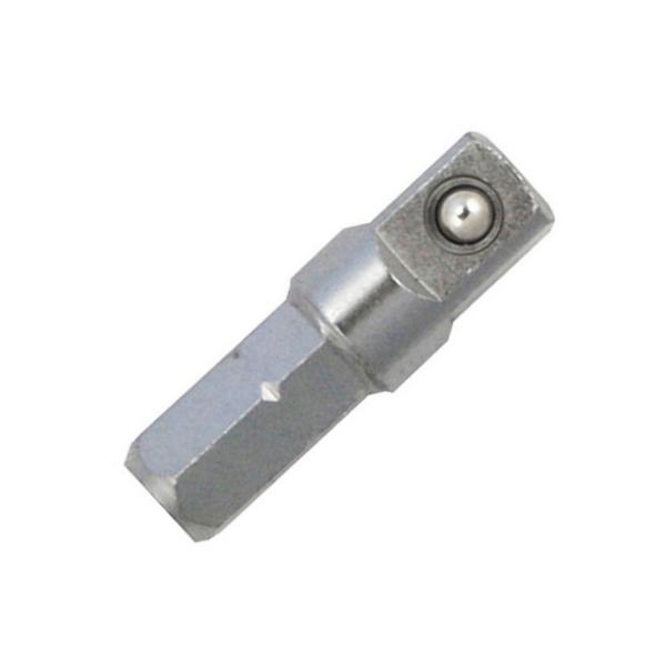 Адаптор за вложка към винтоверт квадрат - шестостен Narex Bystrice - 1/4-1/4 inch, 25 mm