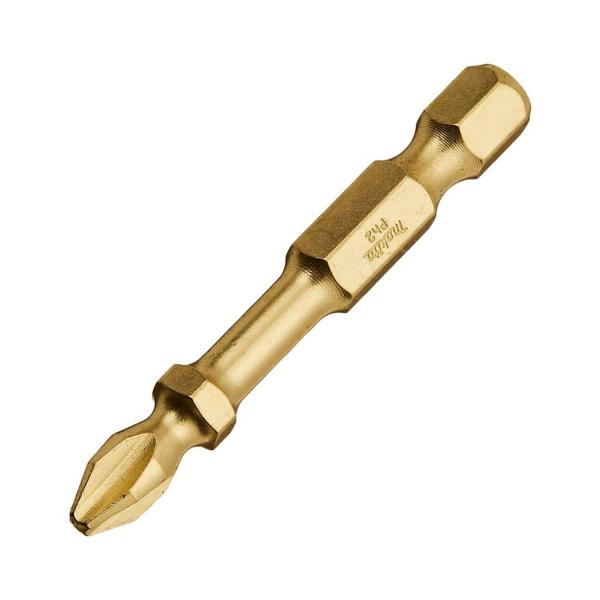 Накрайник бит PH Philips кръстат с покритие Makita - PH 2, 50 mm, 1/4 inch 