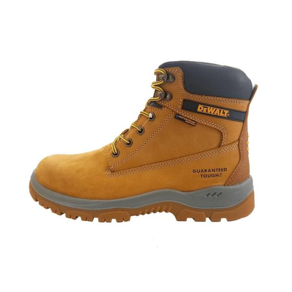 Обувки работни с метално бомбе и вложка в подметката високи №42, Honey DeWALT Titanium Honey