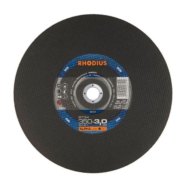 Карбофлексов диск за рязане на метал Rhodius ST34 - ф 350х3х25.4 mm
