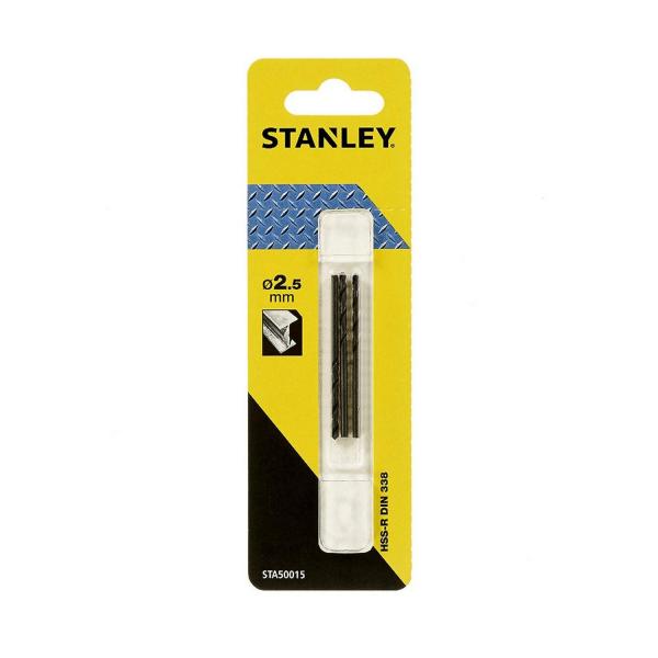 Свредло за метал Stanley STA50015 - ф 2.5 mm, 30/57 mm, 3 бр.