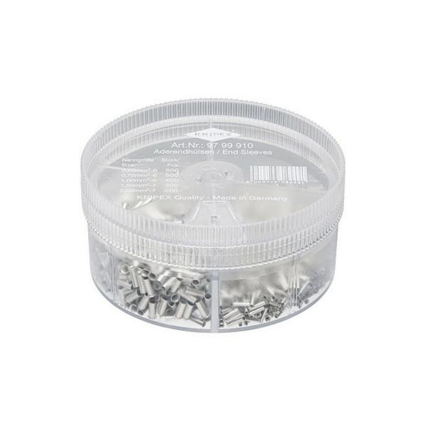 Комплект кабелни накрайници за кримпване Knipex - 0.5-2.5 mm2, 1900 бр. 