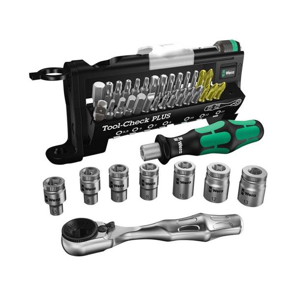Комплект гедоре Wera Tool-Check Plus - 1/4 inch, 5.5-13 mm, 38 бр. - 05056490001