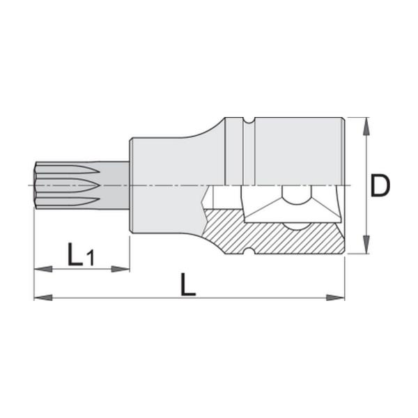 Вложка с ZX профил Unior 192/2 - 1/2 inch, M8