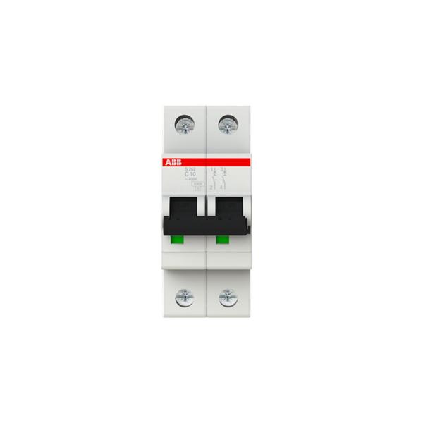 Автоматичен прекъсвач ABB S202-C10 – 2 P, 10 A, 6 kA