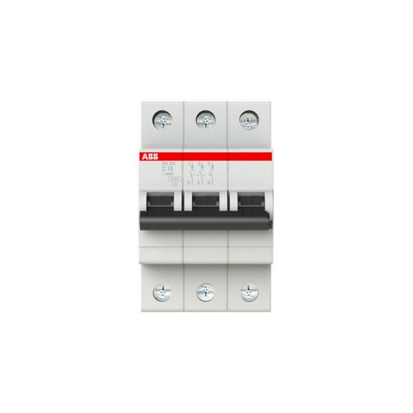 Автоматичен прекъсвач ABB SH203-C10 – 3 P, 10 A, 6 kA