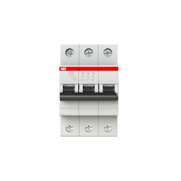 Автоматичен прекъсвач ABB SH203-C63 – 3 P, 63 A, 6 kA