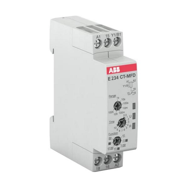 Реле за време ABB CT-MFD.12 – 7 функции, 24–240 V AC / 24–48 V DC