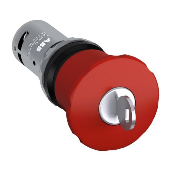 Бутон гъба с ключ ABB СЕ4K1-10R-02, 1SFA619552R1051 - 2NC