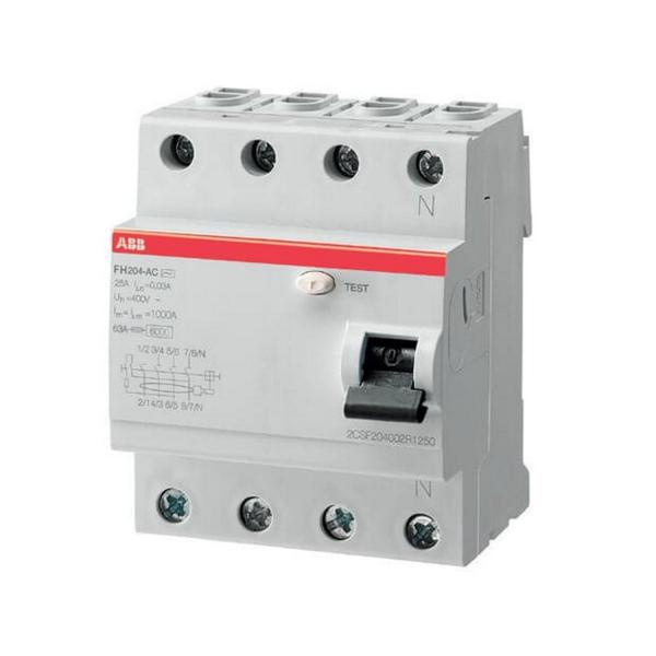 Дефектнотокова защита ABB FH204 A-63/0.03 – 63 A, 30 mA