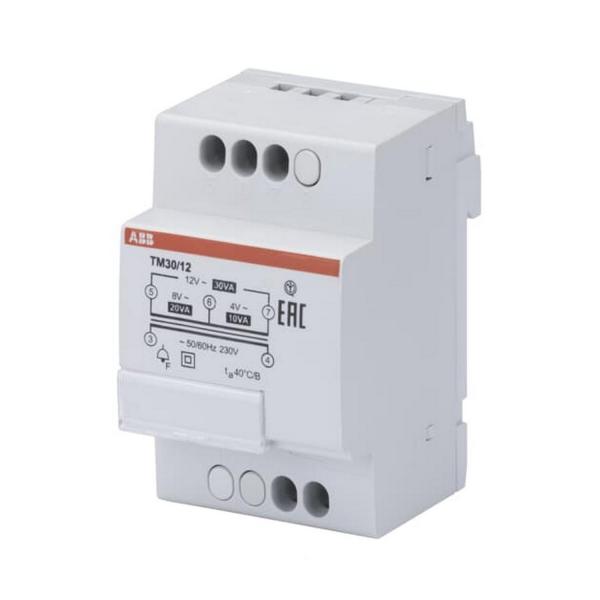 Звънчев трансформатор за DIN шина ABB TM30/12, 2CSM228755R0802 - 30-4/8/12 V AC
