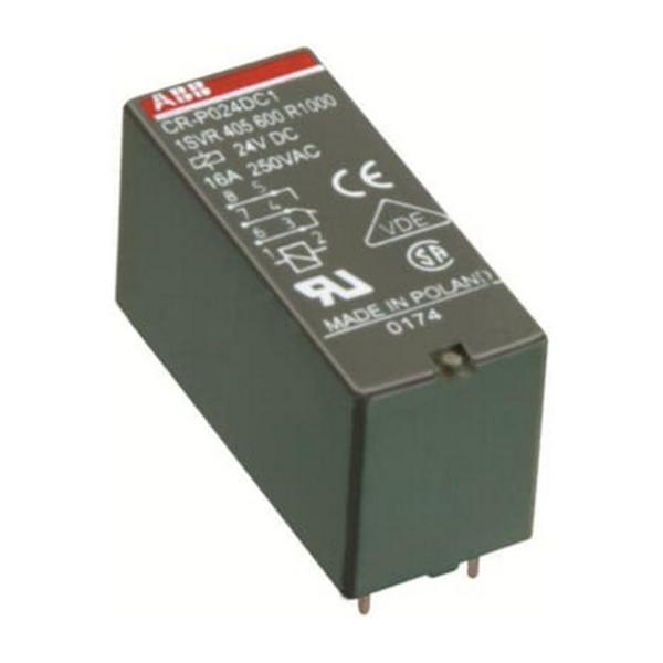 Щепселно реле ABB CR-P012DC2, 1SVR405601R4000 - 2c/o, A1-A2=12VDC, 250V/8A