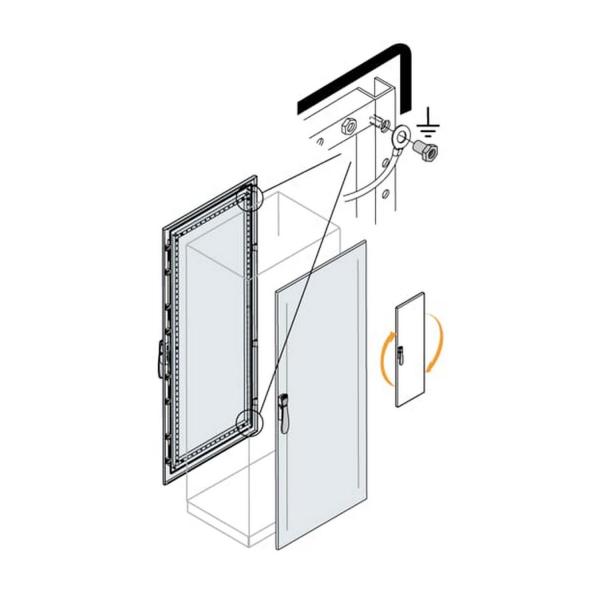 Метална врата ABB IS2 EC1880K – 1800 × 800 мм