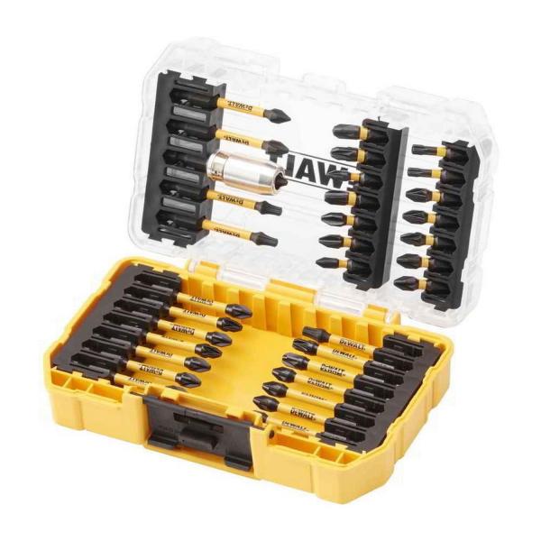 Комплект адаптори, битове и накрайници + предпазни очила DeWALT DT70733T - 38 бр.