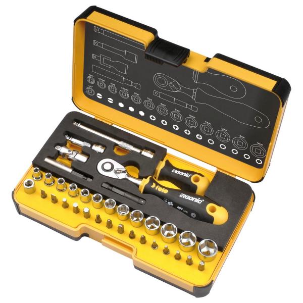 Комплект гедоре Felo R-GO XL, 057 836 16 - 36 бр