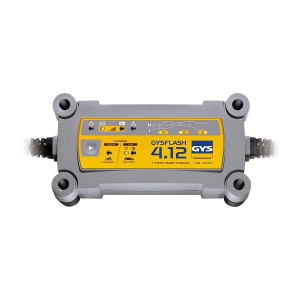 Автоматично зарядно GYS GYSFLASH 4.12 – 12 V, 1.2–90 Ah