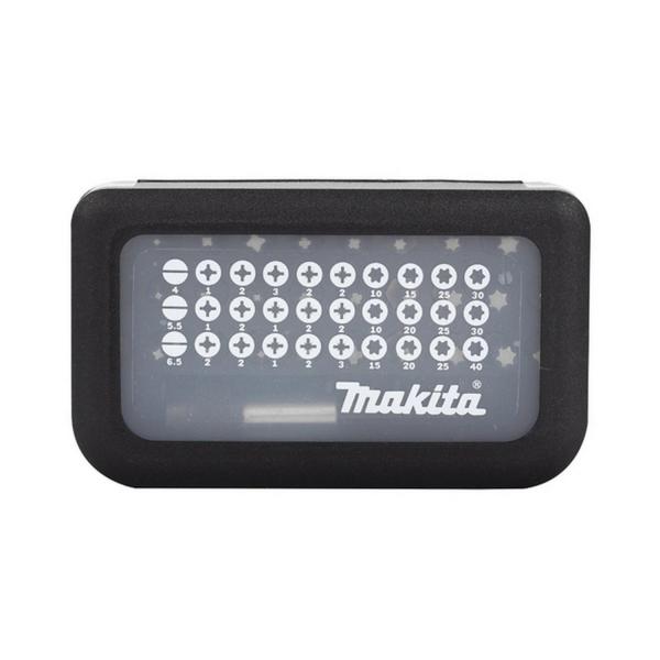 Комплект битове с магнитен държач Makita - PH/PZ/TX, 1/4 inch, 25 mm, 31 бр.