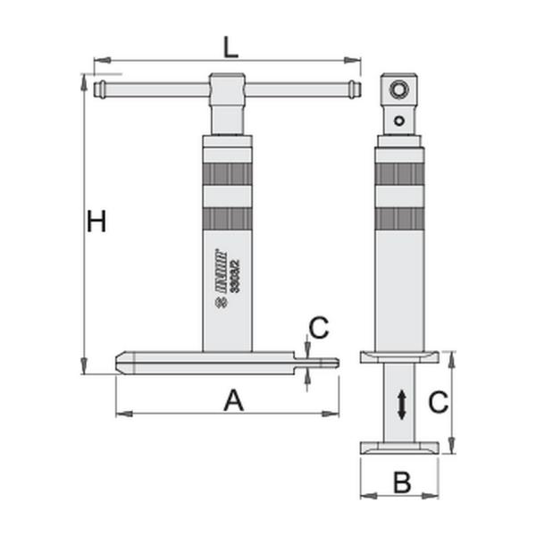 Инструмент за разцепване на диска Unior 3303/2