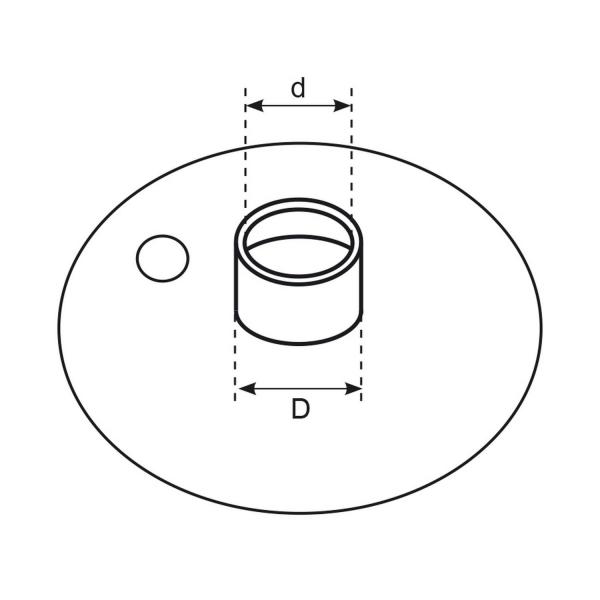 Копирна втулка за оберфреза Makita 343577-5 – 8/10 × 9,5 мм