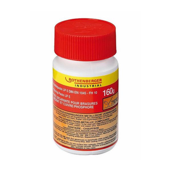 Паста флюс за запояване на медни тръби Rothenberger LP5 - 800 градуса, 0.16 kg