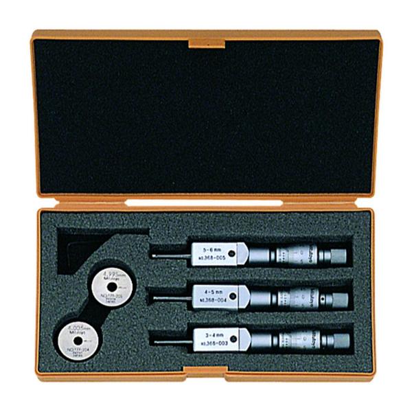 Двуточков микрометър Mitutoyo 368-907, 3-6 mm, 0.001 mm